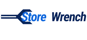 StoreWrench logo with blue wrench and Store Wrench wordmark