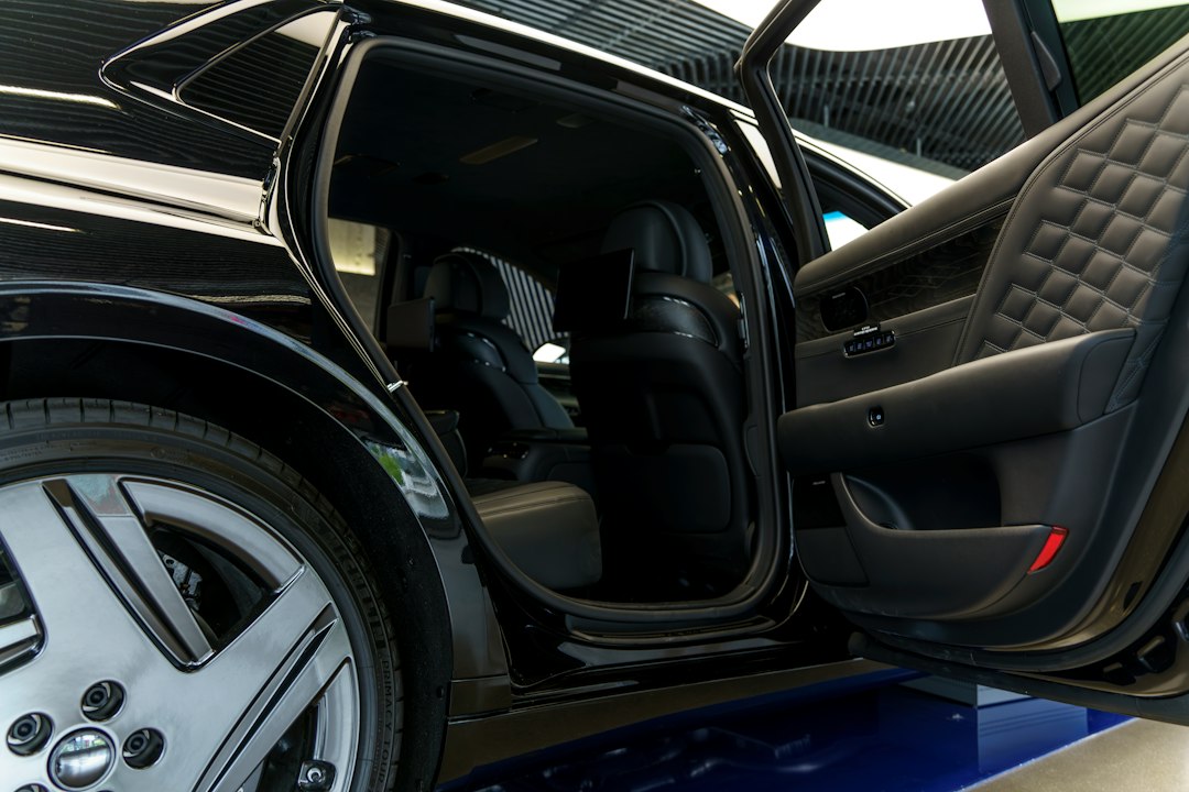 Car with an open door, illustrating the China EV door recall.