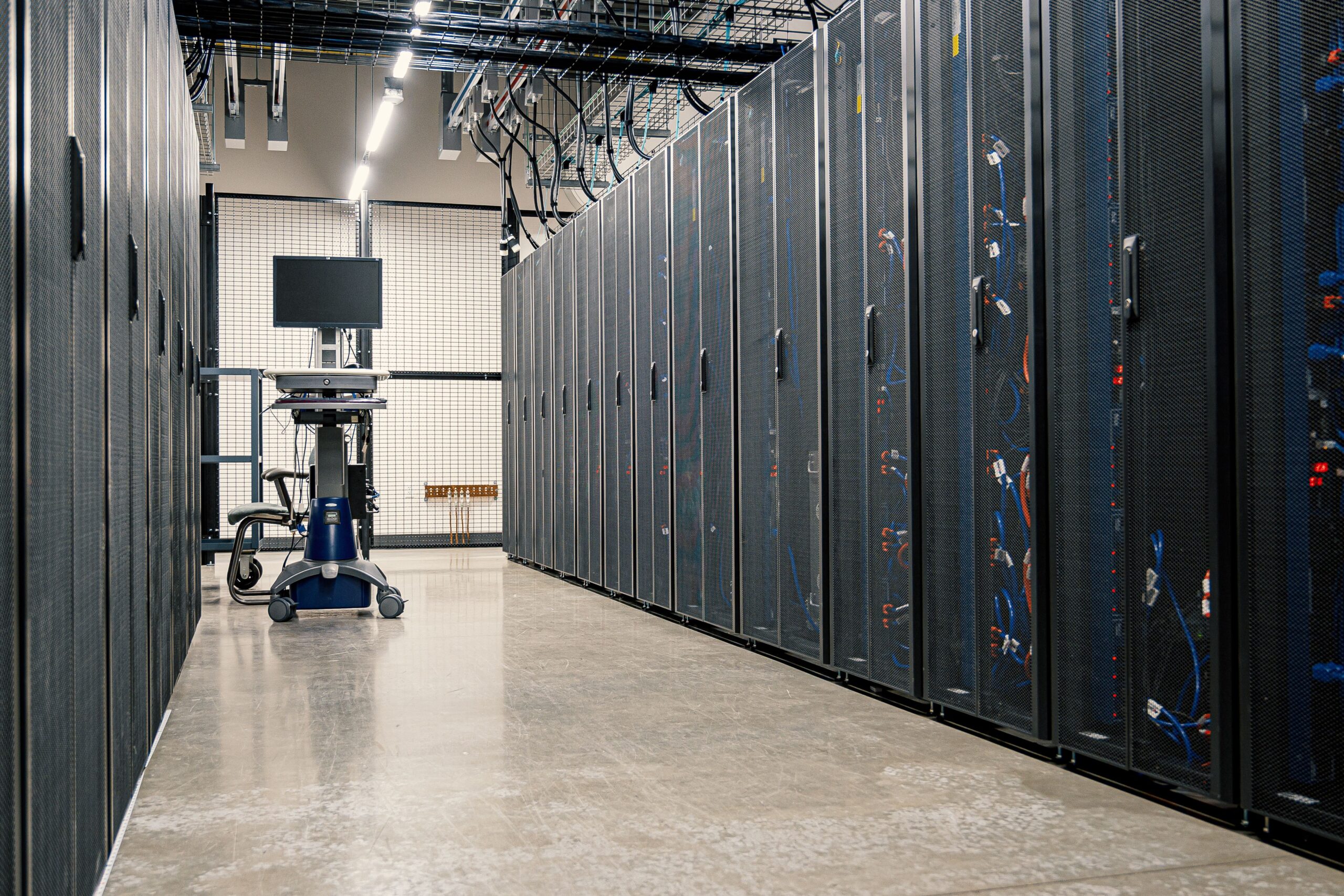 Server racks illustrating Windows Server 2016 end of support.